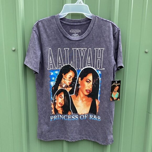 Men’s Soft Lightweight Aaliyah Princess of R&B Short Sleeve T-Shirt Size M - Picture 1 of 3